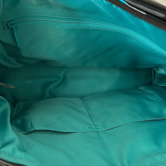 Vera Bradley NWT Black Splash Floral Satchel Bag Purse 🌺🌺 - Picture 8 of 8